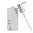 thumbnail image 5 of VINLIFE Soap Dispenser for Kitchen Sink Bathroom Hand Soap Dispenser with Pump Resin White Silver Lotion Soap Dispenser Refillable Shampoo Container - Square,11.8OZ, 5 of 7