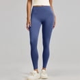 thumbnail image 4 of 2026 Yoga Pants Women High Waisted Tummy Control Running Workout Yoga Leggings Lightweight Stretchy Pants Blue XL, 4 of 6