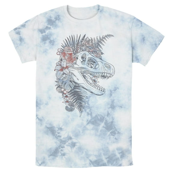 Mens Jurassic World Floral Fossil Head T Shirt