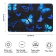 thumbnail image 3 of Black Blue Butterfly Pattern Bathroom Rugs Mat,Non Slip Microfiber Bathroom Rug,Rubber Backing,Soft Bathroom Mats for Bathroom Floor,Tub and Shower,20x32in(50x80cm), 3 of 5