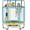 Blue, variant on Simenmax 55" Kids Trampoline with Enclosure, 4 in 1 Toddler Trampoline with Adjustable Gymnastics Bar, Basketball Hoop,Swing,Blue
