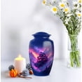 thumbnail image 4 of JAGASY Purple Clouds Urn for Human Ashes - Large Urn for Ashes Adult Male & Female - Handcrafted Urns for Mom & Dad - Cremation Urns for Mother - (10 Inch), 4 of 7