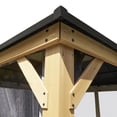thumbnail image 4 of hometrends 10 ft. x 10 ft. Hard Top Cedar Gazebo, 4 of 9