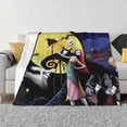 thumbnail image 1 of Goofa The Nightmare Before Christmas Pattern Fleece Throw Blanket for Couch, Soft Checkered Flannel Blanket for Sofa, Warm Cozy Decorative Blanket Fall Decor Gift-60"x50", 1 of 6