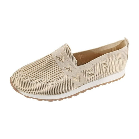 

SZXZYGS Womens Shoes Dressy Casual Wedge Women s Slip on Travel Soft Sole Comfortable Shoes Outdoor Solid Mesh Fashion Breathable Shoes Easter Summer 2024