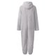 thumbnail image 3 of Gibobby pantalones de yoga Pijama de manga larga de lana artificial para mujer, mono holgado con capucha y cremallera de Color sólido informal, pijama informal de invierno cál(Gris， XXXL), 3 of 4