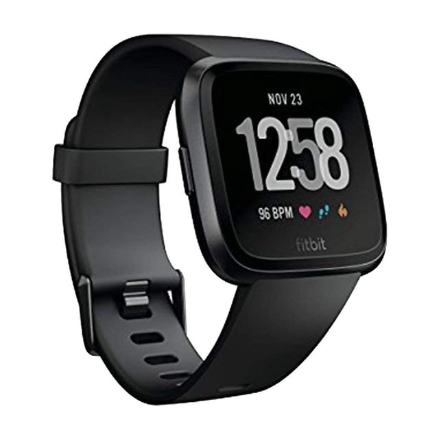 Reloj inteligente Fitbit Versa negro/negro de aluminio