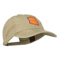 thumbnail image 5 of Arizona State Map Embroidered Washed Cotton Cap - Khaki OSFM, 5 of 5