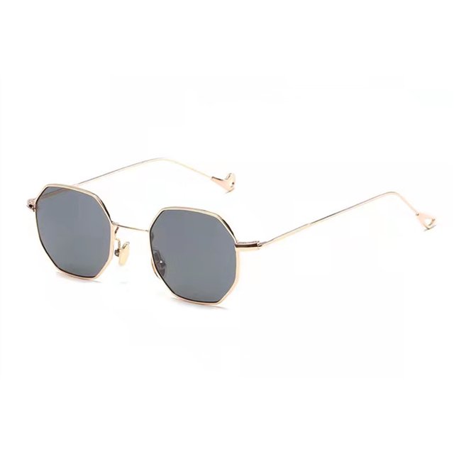 Gafas de sol cuadradas pequeñas para mujer, gafas de sol planas de calle de moda para hombre, gafas de sol de ocho lados