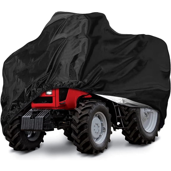 Push Lawn Mower Cover,Waterproof Push Mower Cover,Anti-UV Protective Cover for Electric Lawn Mowers Universal Fit with Elastic Cord and Storage Bag (Black 74x54x46 inches)
