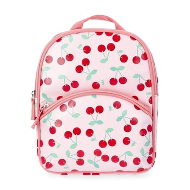Wonder Nation Girls Cherry Print Mini Backpack, Pink
