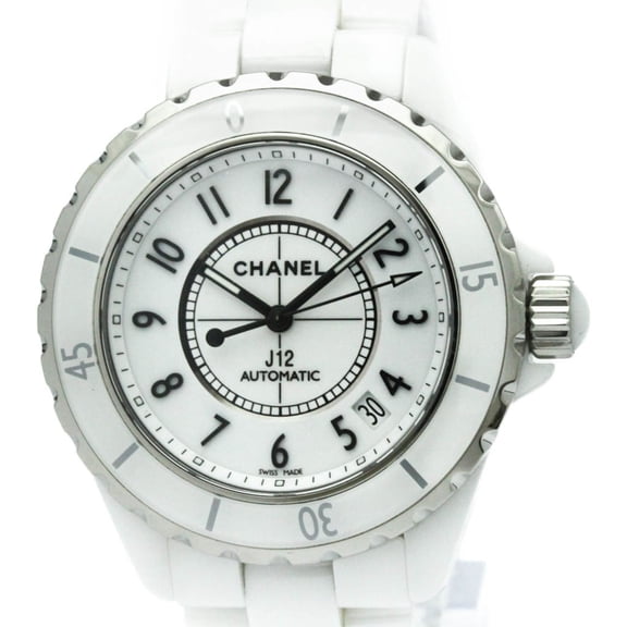 Pre-Owned CHANEL J12 Ceramic Automatic Mens Watch H0970 Polished