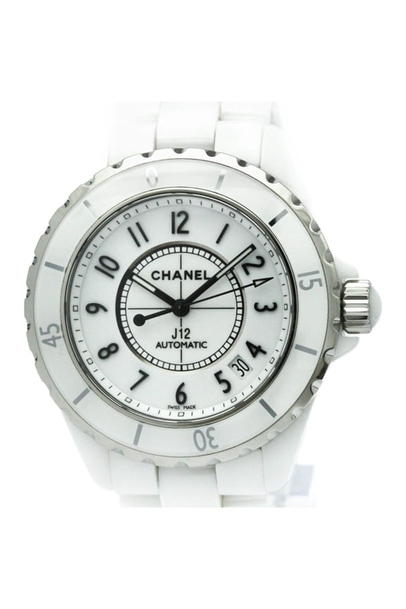 Pre-Owned CHANEL J12 Ceramic Automatic Mens Watch H0970 Polished