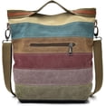 thumbnail image 4 of Hobo Tote Bag for Women Top Handle Shoulder Bag Multi Color Canvas Crossbody Bag Large Capacity Handbag Casual Purse, 4 of 6