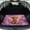 Purple and Pink - Highland Cow Flower, variant on DISNIMO Car Cargo Mat Highland Cow Flower Print Heavy Duty Trunk Liner Washable Cargo Protector Universal Protective Mat for SUV Truck Sedan Vehicles