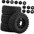 thumbnail image 4 of 4 Pieces Toy Car Wheels Tires RC Car Part High Performance Rubber for 1/10 Slash W285 Senton Models, 4 of 9