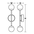 thumbnail image 2 of AFX - Pearl 2- Light Wall Sconce in Contemporary-Modern-Transitional Style 18.5, 2 of 4