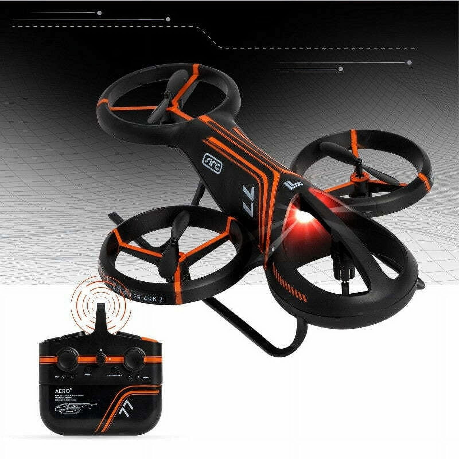 Sharper Image® Rechargeable LED Aero Stunt Drone for Children, Orange/Black