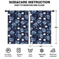 thumbnail image 2 of Funny Window Curtains for Kids Room - 42Wx63H Inch 2 Panels, Rod Pocket Colorful Cartoon Whale Patterns for Boys Bedroom Decor Preschool Classroom Curtains Playroom Living Room Window Drapes, 2 of 5