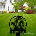 thumbnail image 2 of Handmadetneonsign Custom Outdoor Mushroom Garden Metal Sign With Stakes, Custom Name Garden Yard, 2 of 4