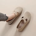 thumbnail image 6 of AUDeals Women’s Soft Sole Walking Shoes Breathable Non Slip Casual Orthopedic Shoes for Middle Aged and Elderly (Khaki, 7.5), 6 of 8