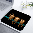 thumbnail image 4 of Cute Monkey Mouse Pad Personalized Anime Design Computer Laptop Non-Slip Rubber Mouse Pad 9.5x7.9 Inch, 4 of 7