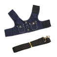 thumbnail image 4 of Dog Jean Harness, Tight Fit Breathable Mesh Comfortable Vest Design Dog Denim Jacket Harness  For Cat Dark Blue S, 4 of 8