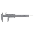 thumbnail image 2 of 150mm Plastic Double Rule Scale High Accuracy Vernier Caliper 0.5mm Measuring Tool for Office Woodworking Engineering, 2 of 6