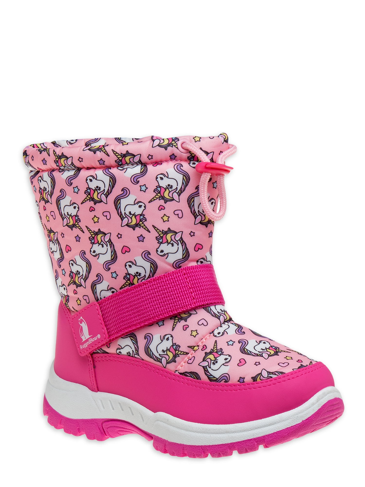 nederlaag Overname nogmaals Rugged Bear Unicorn Elastic Closure Snow Boot (Toddler Girls) - Walmart.com