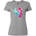 thumbnail image 3 of Inktastic Mermaid And Dolphin, Mermaid With Pink Hair Women's T-Shirt, 3 of 5