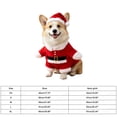thumbnail image 4 of Pet Christmas Costumes, Xmas Santa Outfit With Santa Hat, Soft Warm Pet Apparel, Easy On And Off Pullover Design, Great For Holiday Photos And Festive Gatherings,XL, 4 of 7