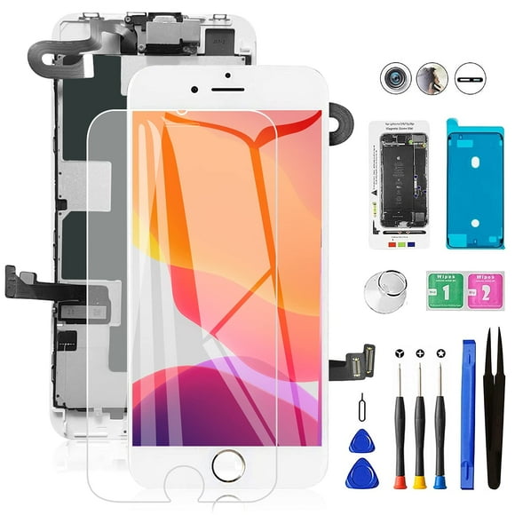 Mobkitfp iPhone 8 Screen Replacement 4.7" LCD Display Digitizer Full Assembly White