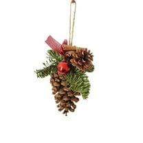 Mecorevxz Christmas Decorations Pinecone Cinnamons Christmas Wooden Hanging Ornaments for Christmas Ambiance Decoration,Xmas Decor,Christmas Gifts