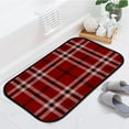 thumbnail image 2 of Floor Door Mats Bath Rugs Checkered Plaid , Entry Rug Non-Slip Washable Indoor Door Mat, Small Oriental Accent Throw Rug for Bedroom Kitchen Entryway Bathroom 36x24in Carpet Runner, 2 of 7