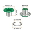 thumbnail image 2 of Unique Bargains 100PCS Grommets Eyelets 1/5 Inch (5mm) ID Hole Metal Self Backing Eyelet with Washers for Leather Green, 2 of 7