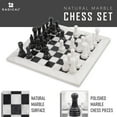 thumbnail image 3 of Radicaln Marble Chess Set 15" Inches Handmade White and Black Luxury Board Games for Adults, Ideal Marble Chess Board Game Set & Chess Pieces for Home Décor, 3 of 6