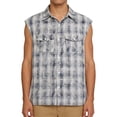 thumbnail image 2 of BRGZLK Men's Tank Tops Sleeveless Shirts Plaid Flannel Shirt Light and Breathable Vintage Suitable For Summer Casual Wear, 2 of 5