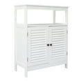 thumbnail image 5 of Veryke Bathroom Storage Cabinets, MDF Floor Bathroom Cabinets, Side Storage Organizer Cabinet with Storage Drawers and w/2 Shelves, White, 5 of 5