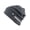 Charcoal, variant on Reflective Fleece Beanie Hat, Winter Knit Cap for Men & Women (Black)