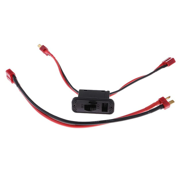 RC Interruptor de Encendido/apagado Conector T Enchufe Macho Hembra Cable para Quadcopter Drone Accs