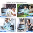 thumbnail image 3 of fan on clearance  Portable Air Conditioner USB Chargeable Personal Mini Air Conditioner With 3-Speed With LED Lights For Home Office Bedroom, 3 of 8