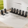 thumbnail image 6 of Office Visitor Chairs & Leather Reception Chairs | Mid-Back Conference & Restaurant Dining Chairs (Suitable for Meeting Rooms/Lounges/Cafes) | Black 8-Piece Set, 6 of 9