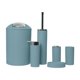 thumbnail image 3 of Juego de accesorios de baño de 6 piezas con diseño moderno: jabonera, escobilla de inodoro y jabón. Morandi Azul, 3 of 9