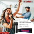thumbnail image 4 of 2-Piece VHF Wireless Microphone System - Dual Channel Receiver & Handheld Mics (210-270MHz, 30m Range) w/AC Power, 4 of 15