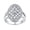 Silver, variant on Bling Jewelry Womens Art Deco Large Oval Pave Cluster CZ Statement Engagement Ring Sterling Silver