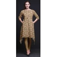 thumbnail image 2 of Bimba Brown Gerbera & Anemone Floral Printed Asymmetrical Kurti Tops For Women Indian Summer Dress Tunic XX-Large, 2 of 6