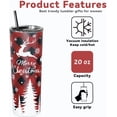 thumbnail image 3 of Baiheyi 20oz Tumbler with Lid and Straw, Christmas Themed Gifts for Teens, Friends, Women, Granddaughter- Christmas Sippy Cup/Coffee Travel Mug/Coffee Mugs, Holiday Christmas Tumblers, 3 of 6
