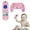 Pink, variant on 2-Pack Baby Teether Toys Silicone Toddler, Educational Sensory Toy Chew Toys, TV Remote Control Shape Teething Toys for Babies 6-18 Months (Beige)