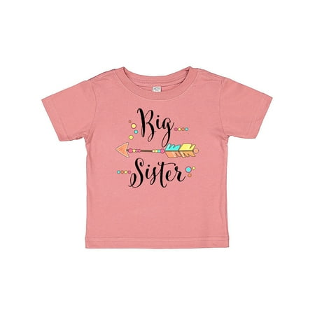 

Inktastic Big Sister- dots and arrow Gift Baby Girl T-Shirt