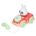 thumbnail image 2 of Telephone Car Toy, Button Design Plastic Shell Baby Toy Car Bright Colors Cartoon  Multifunctional  For Kids Early Education Blue,Green, 2 of 8